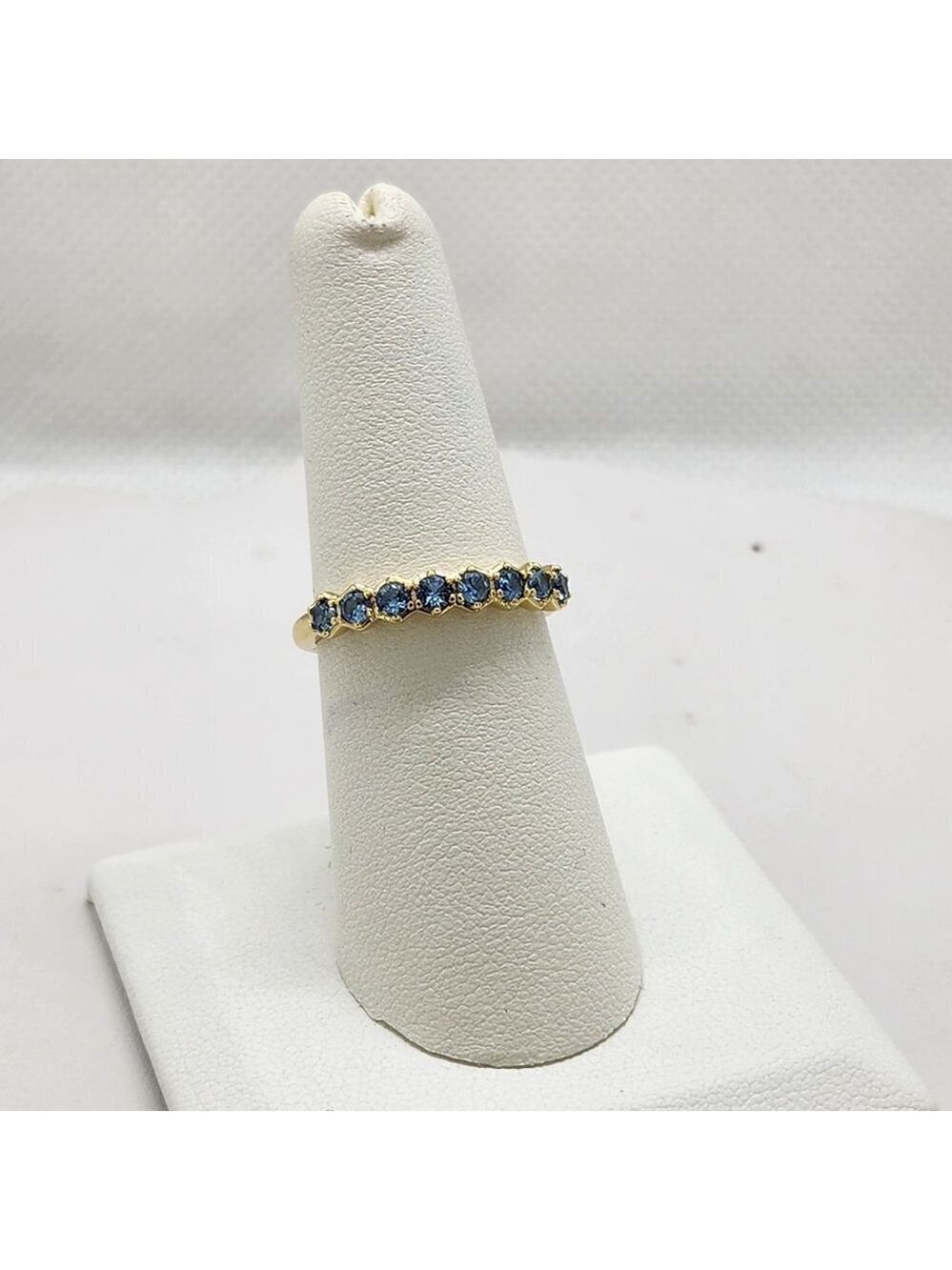 Brand New Sterling Silver 925 Blue Gemstones Ring